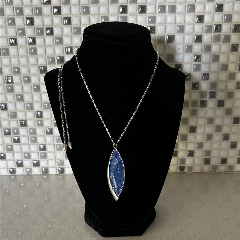 Kendra Scott Milla Lapis Lariat Necklace